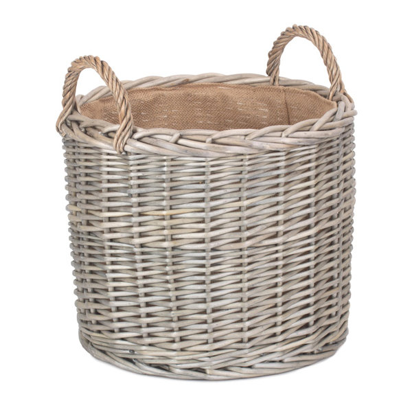 August Grove Edinburgh Rattan Log Carrier & Reviews Wayfair.co.uk